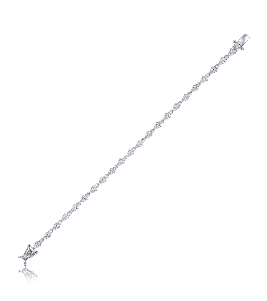 CZ Pear Shape Bracelet