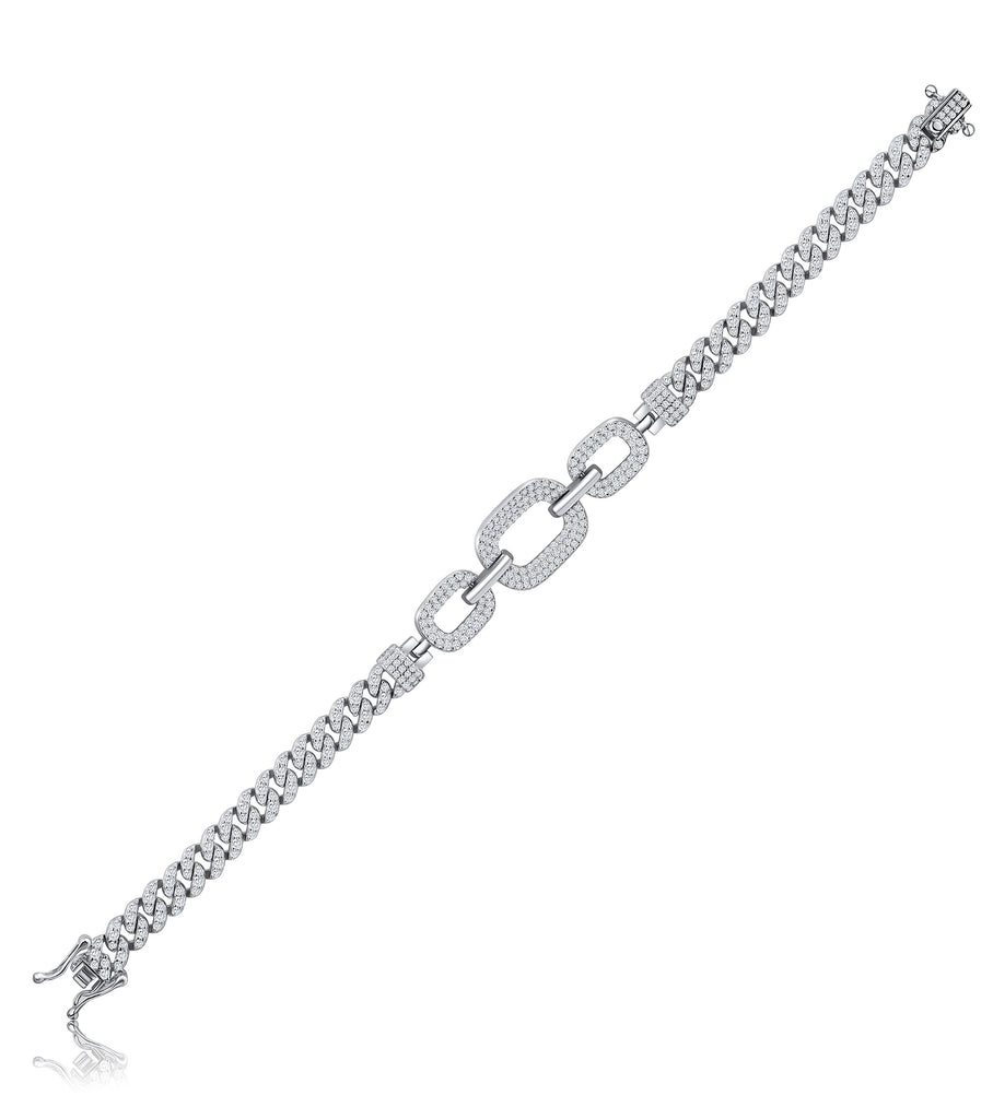 Iced Chain Links Bracelet