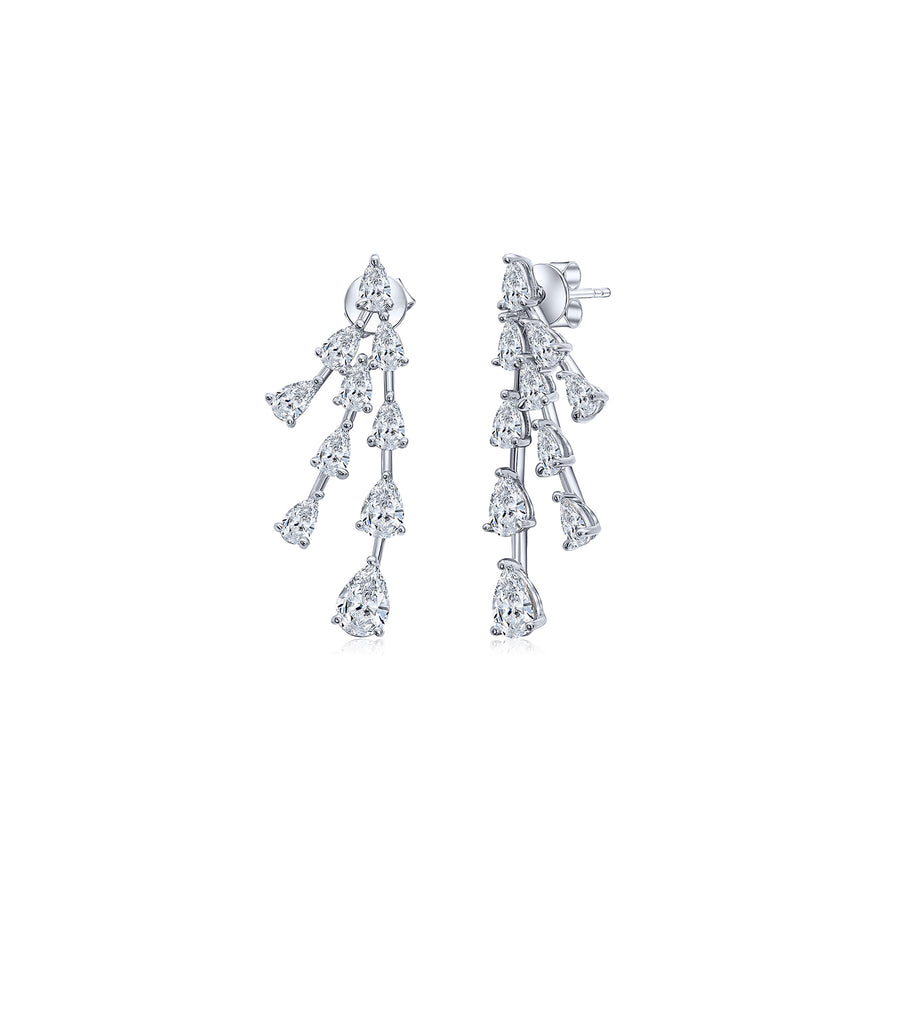 Drop stone CZ Dangle Earrings E3223