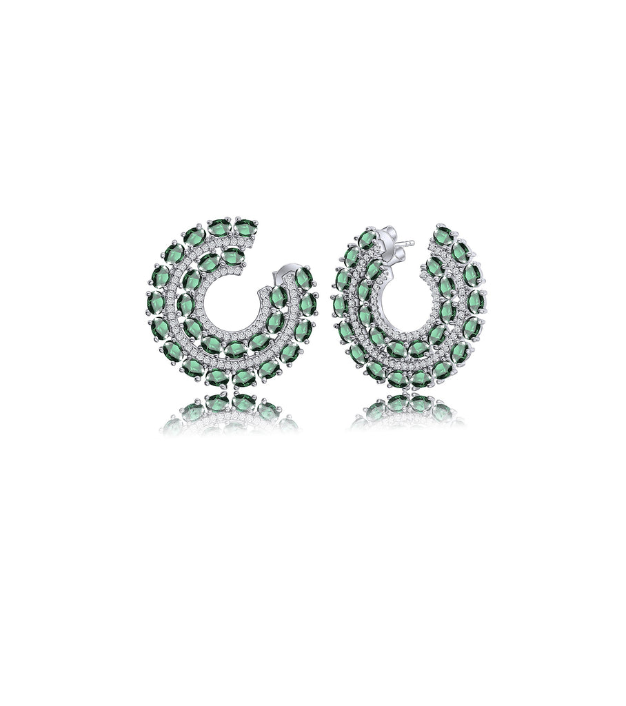 أقراط ديانا الخضراء