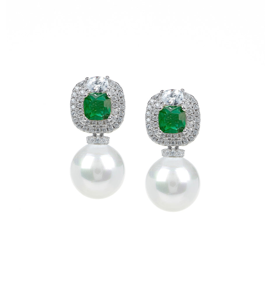 Pearl Green Earrings
