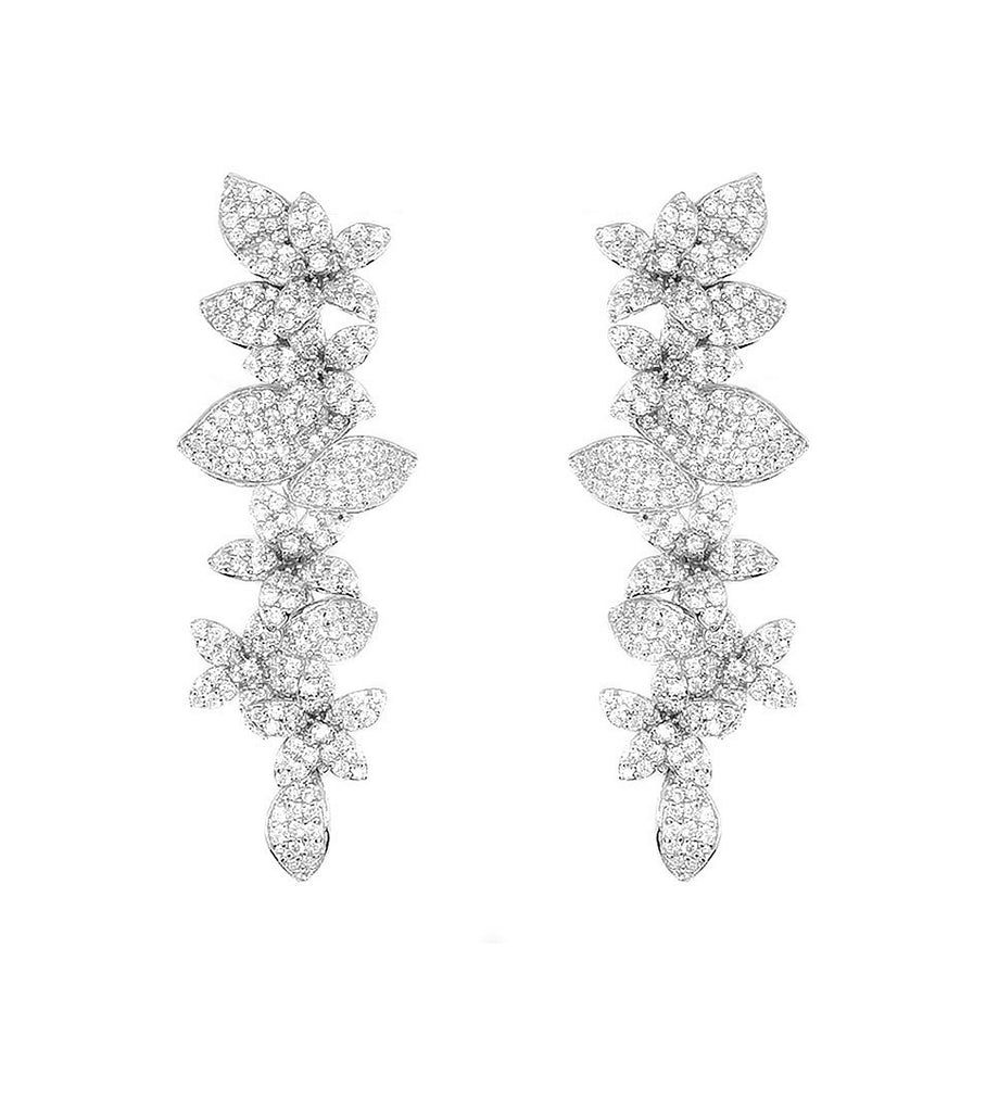 قرط متدلي على شكل زهرة E2920