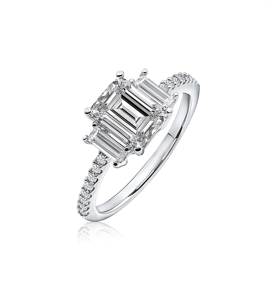 Emerald Cut Baguette Ring