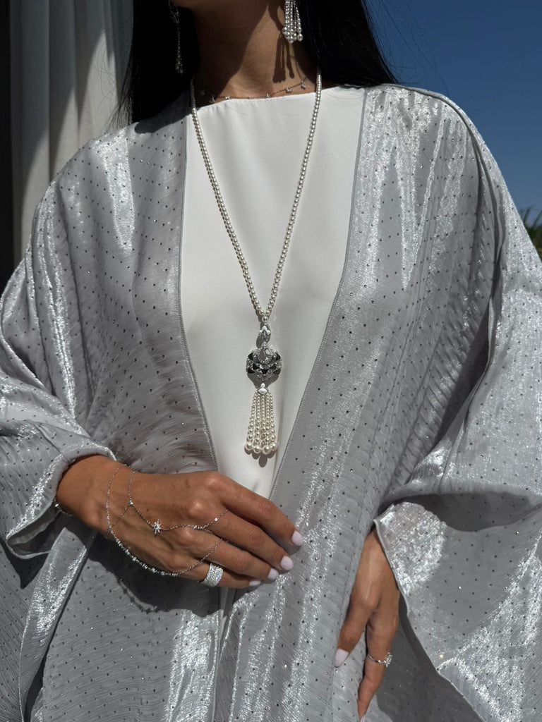 Mother of Pearl Tassel Necklace