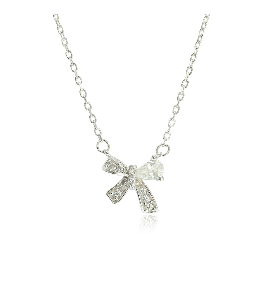 Bow with Pear Necklace