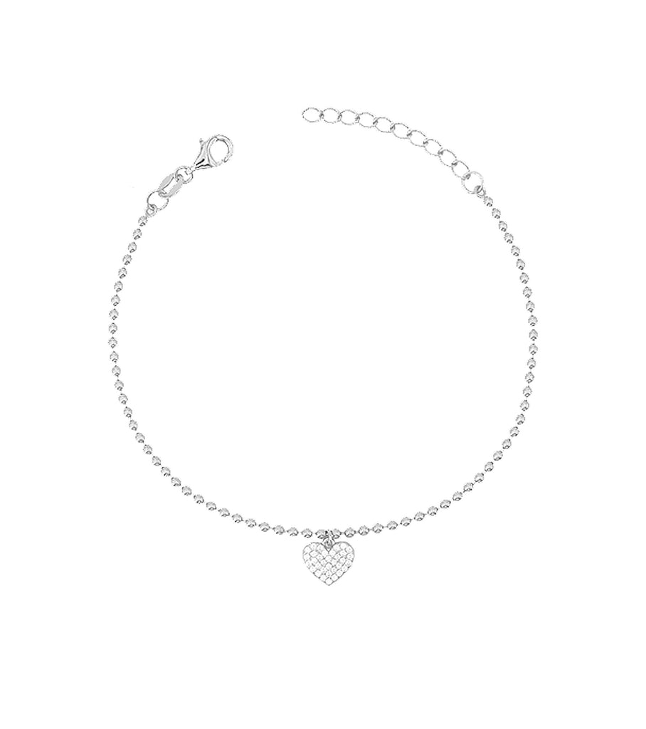 Heart Bead Chain Anklet