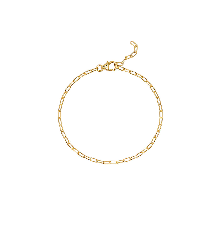 Mini Brass Paperlink Chain Bracelet