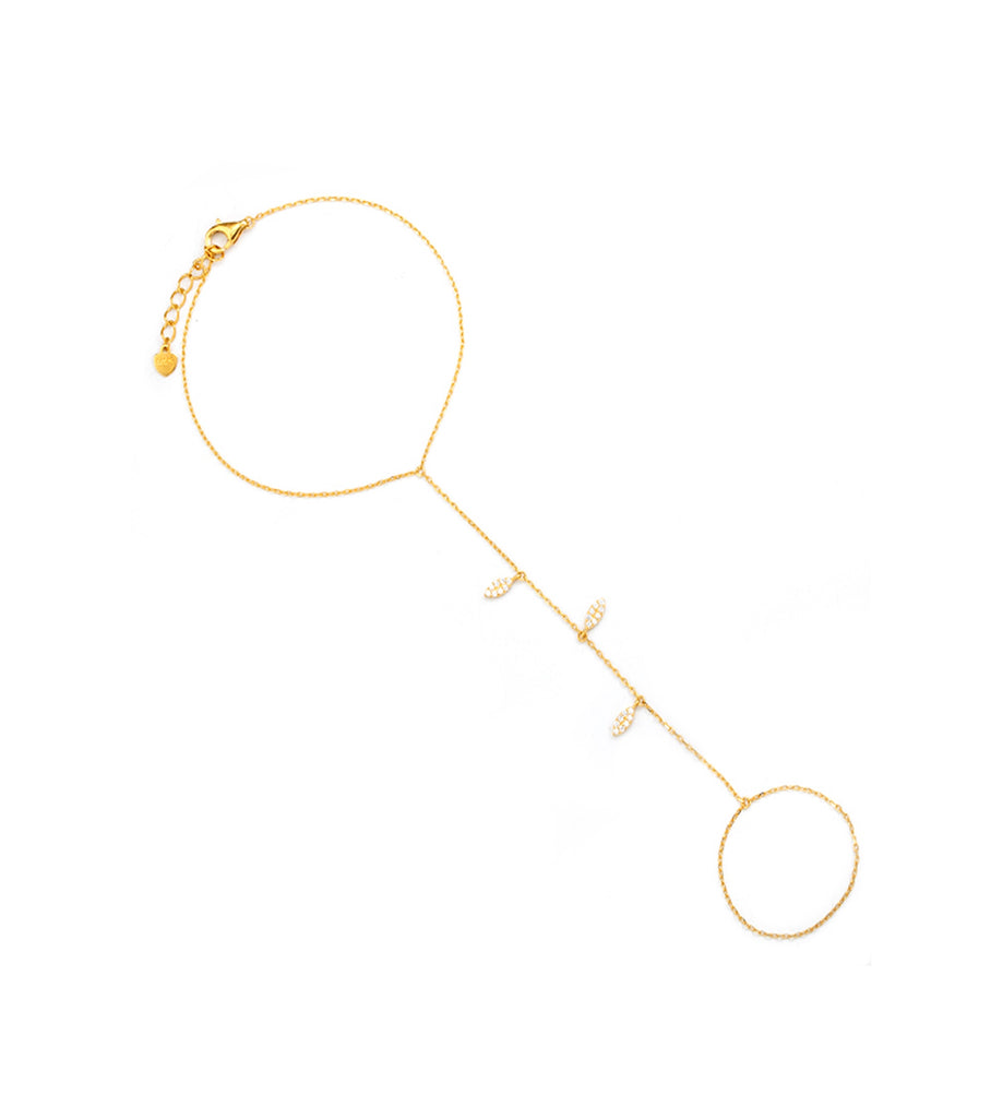 Pave Vine Hand Chain