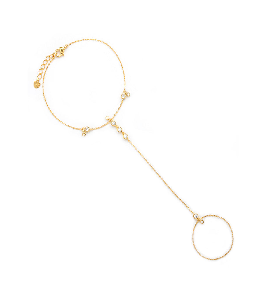 Floating Solitaire Hand Chain