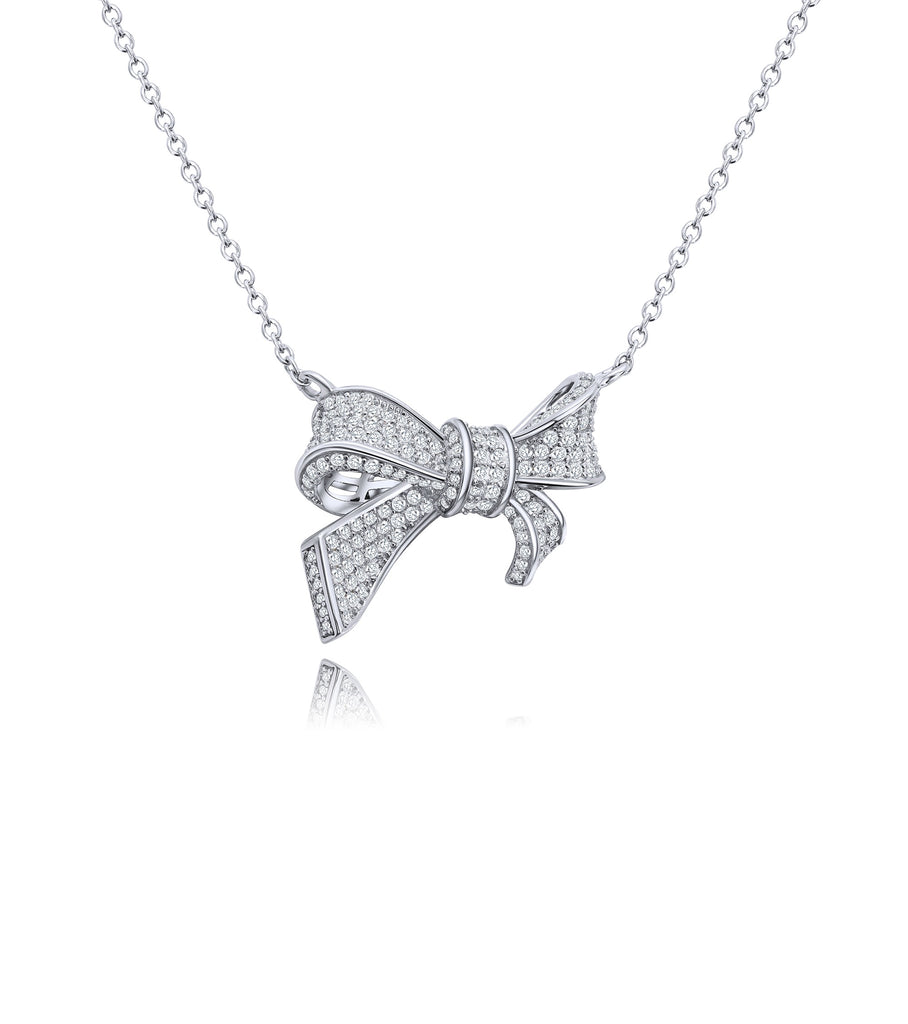 Bow CZ Necklace