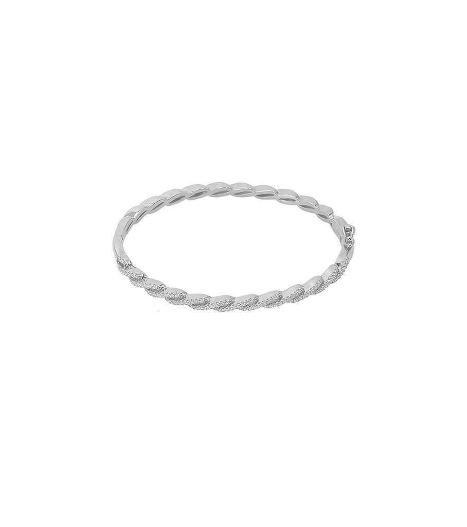 Twisted CZ Bangle