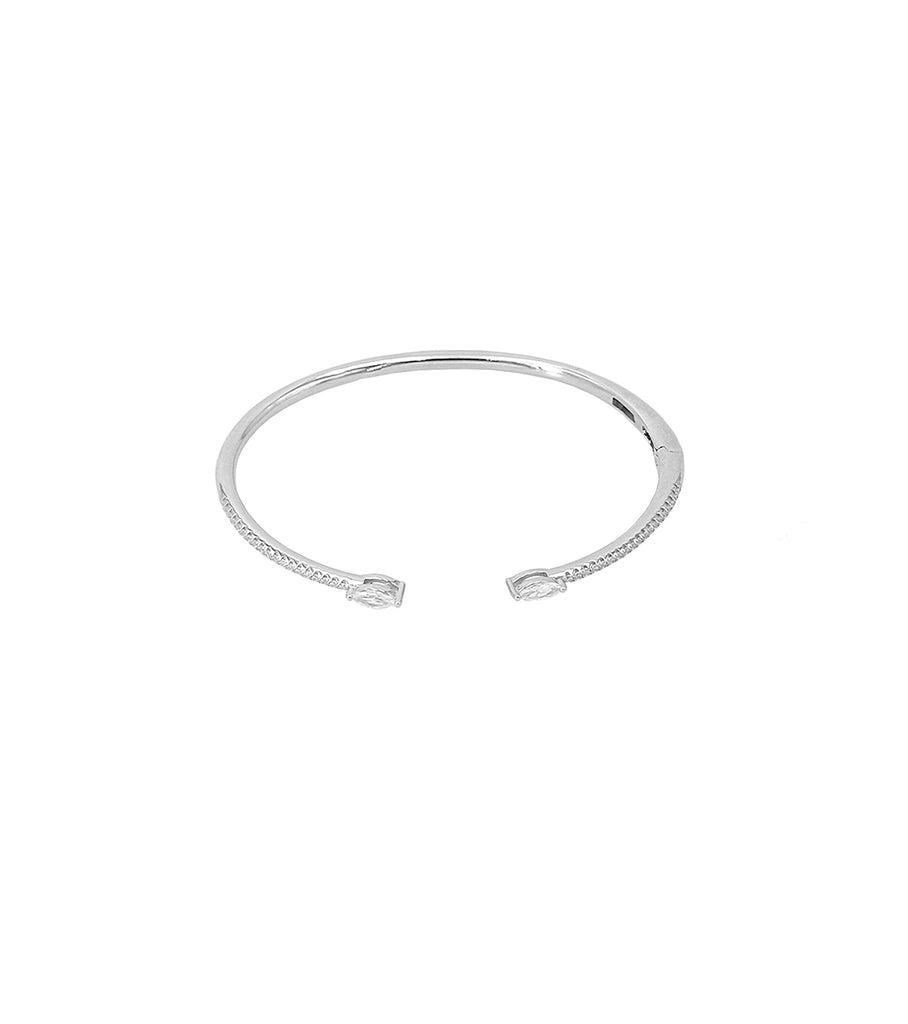 Marquise Open Cuff Bangle