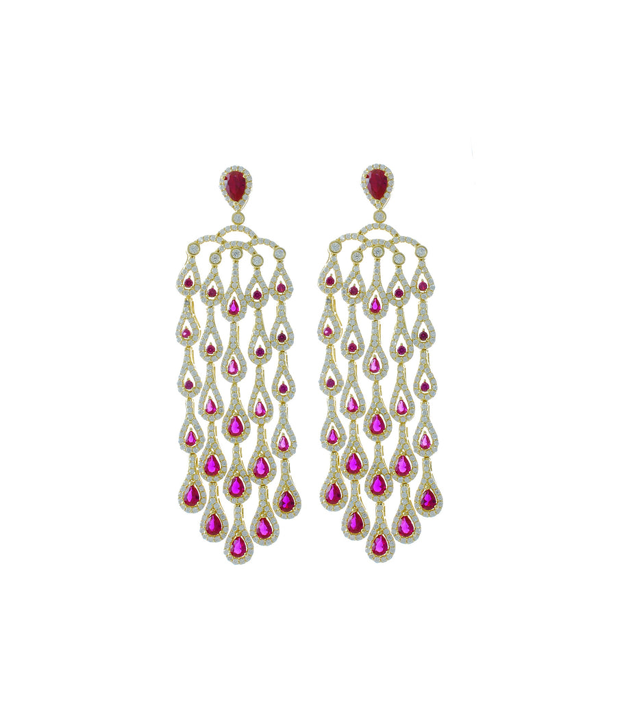 Colored Chandelier Earring