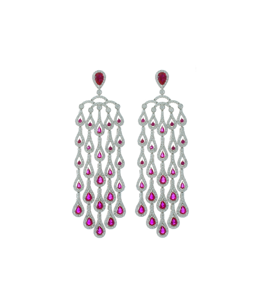Colored Chandelier Earring