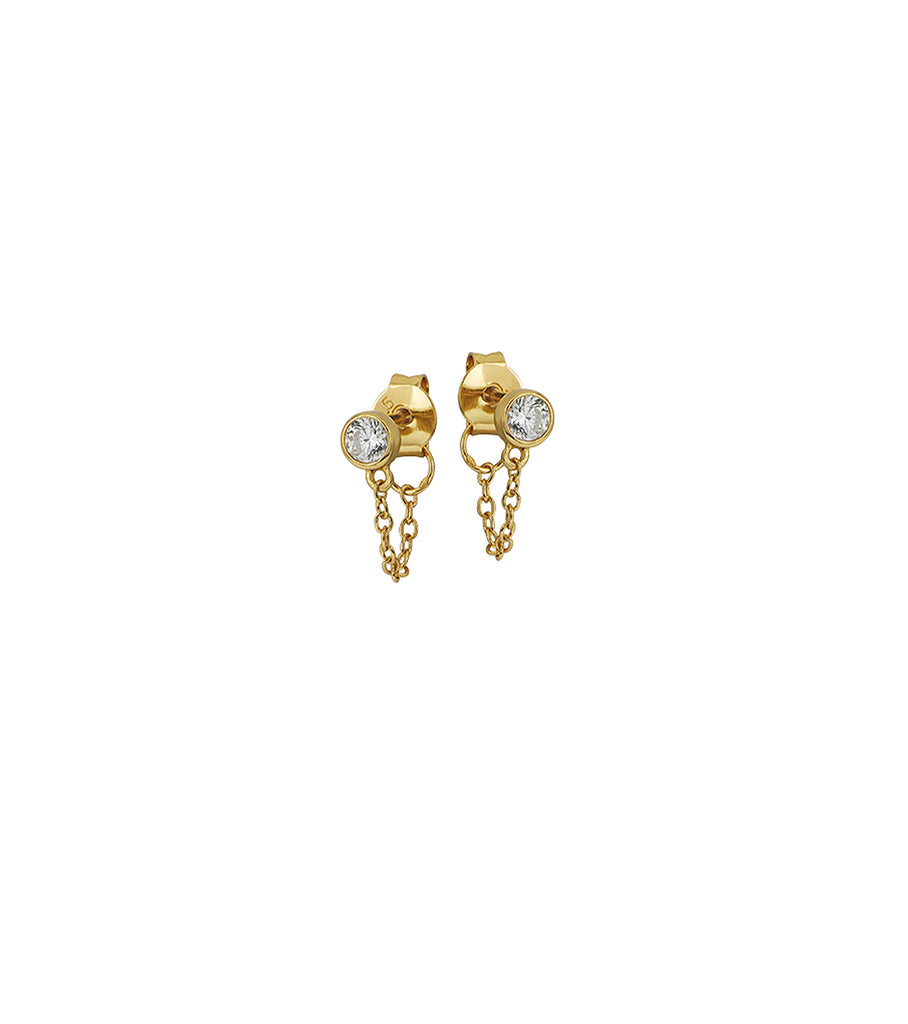 Bezel Chain Wrap Stud