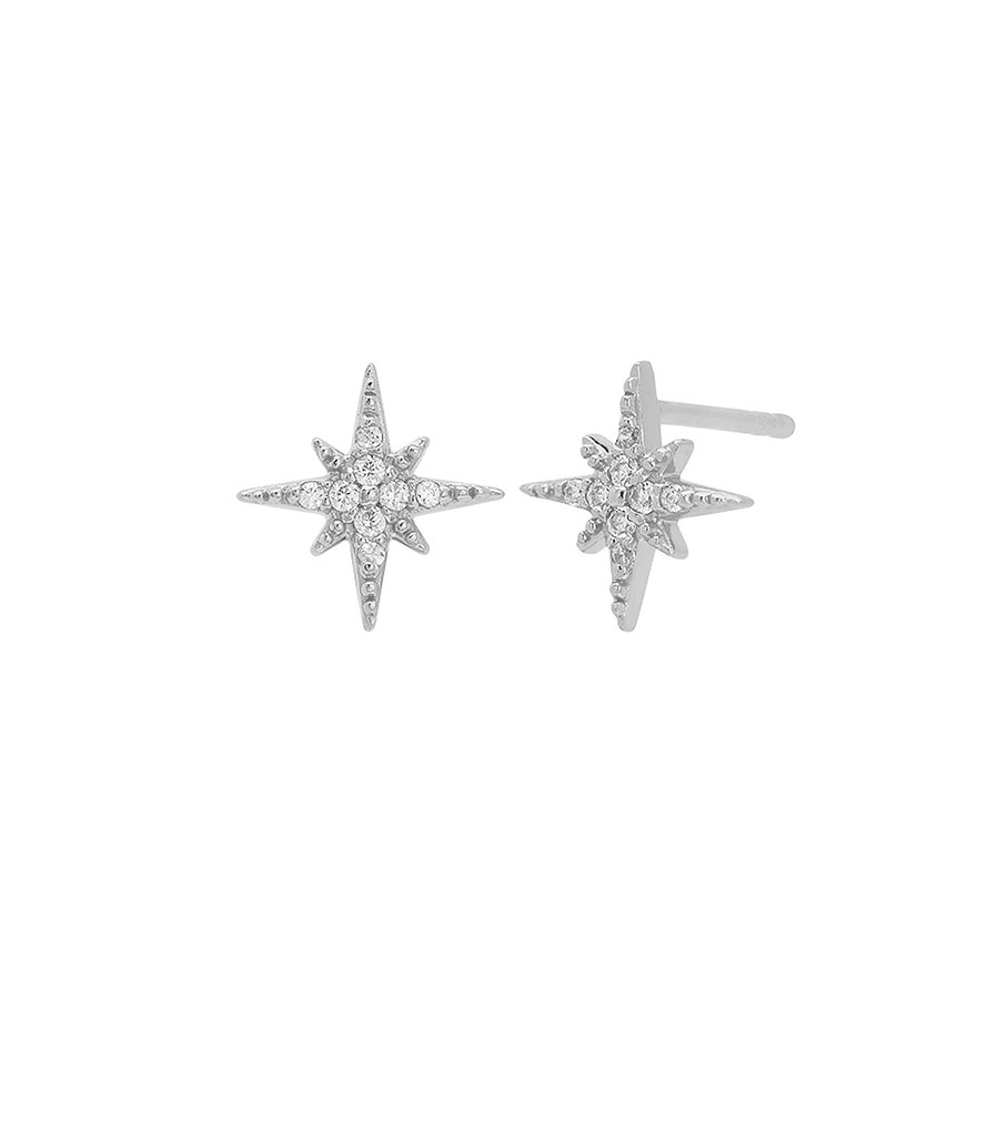 Pave Starburst Stud Earring E2950