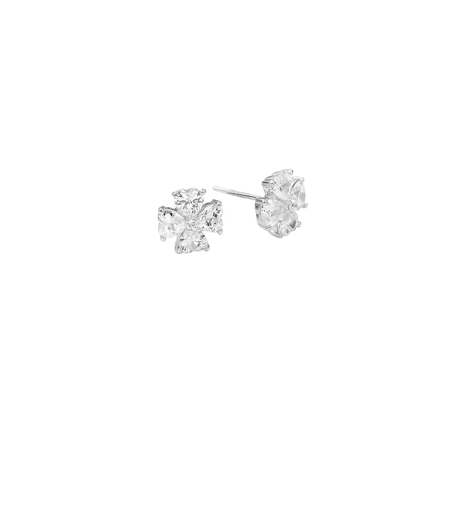 Clover Hearts Studs Big