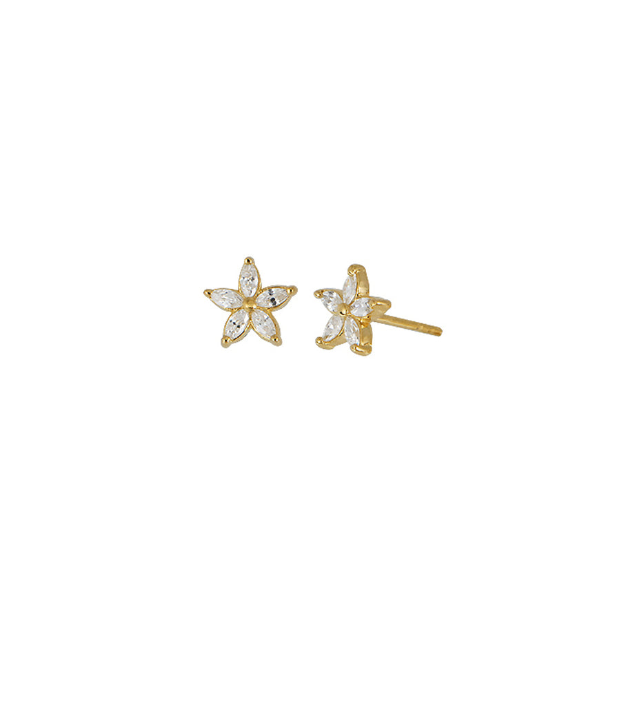 Marquise Flower Studs