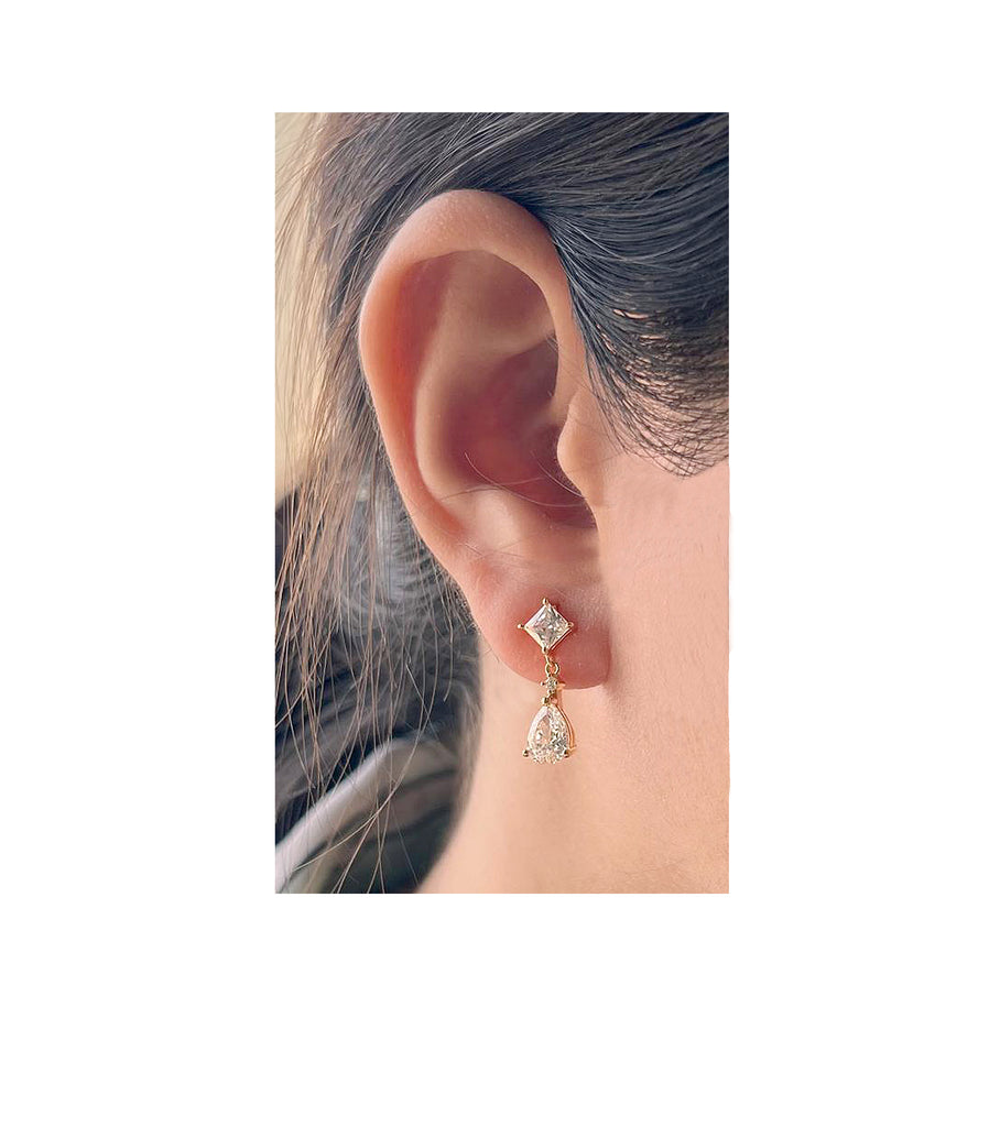 Mix Shape Drop Earrings