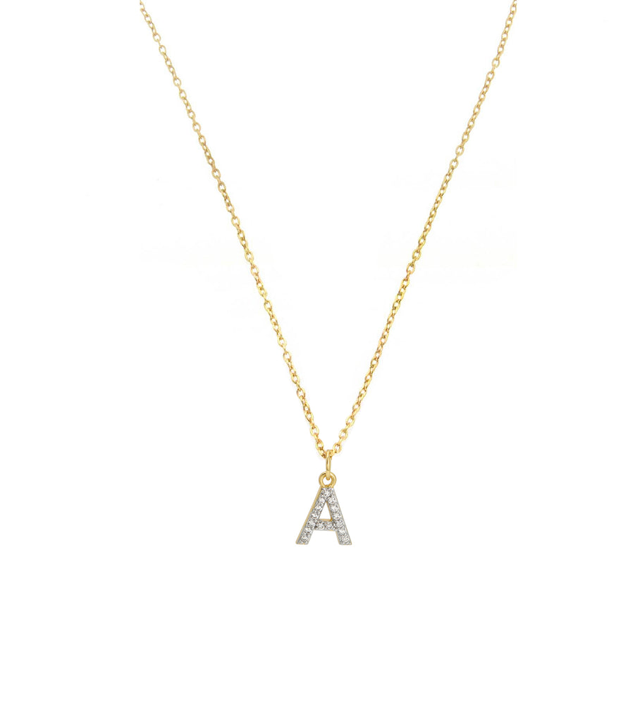 Initial Letter A Necklace