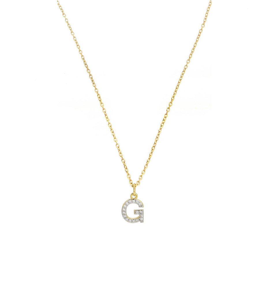 Initial Letter G Necklace
