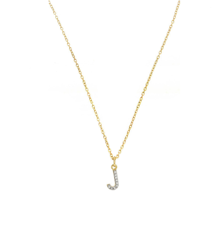 Initial Letter J Necklace