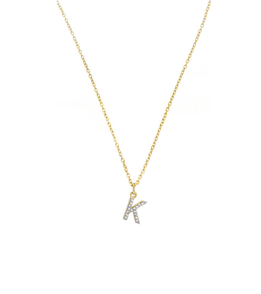 Initial Letter K Necklace