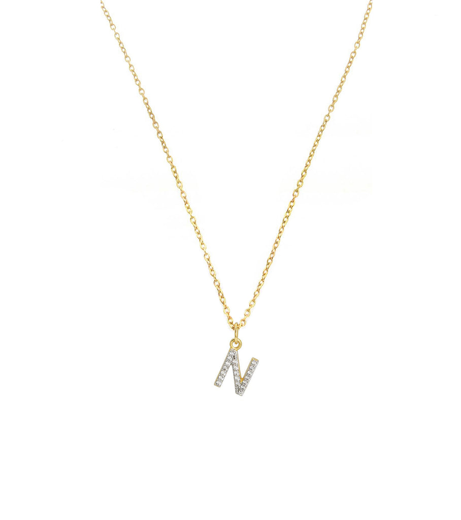 Initial Letter N Necklace