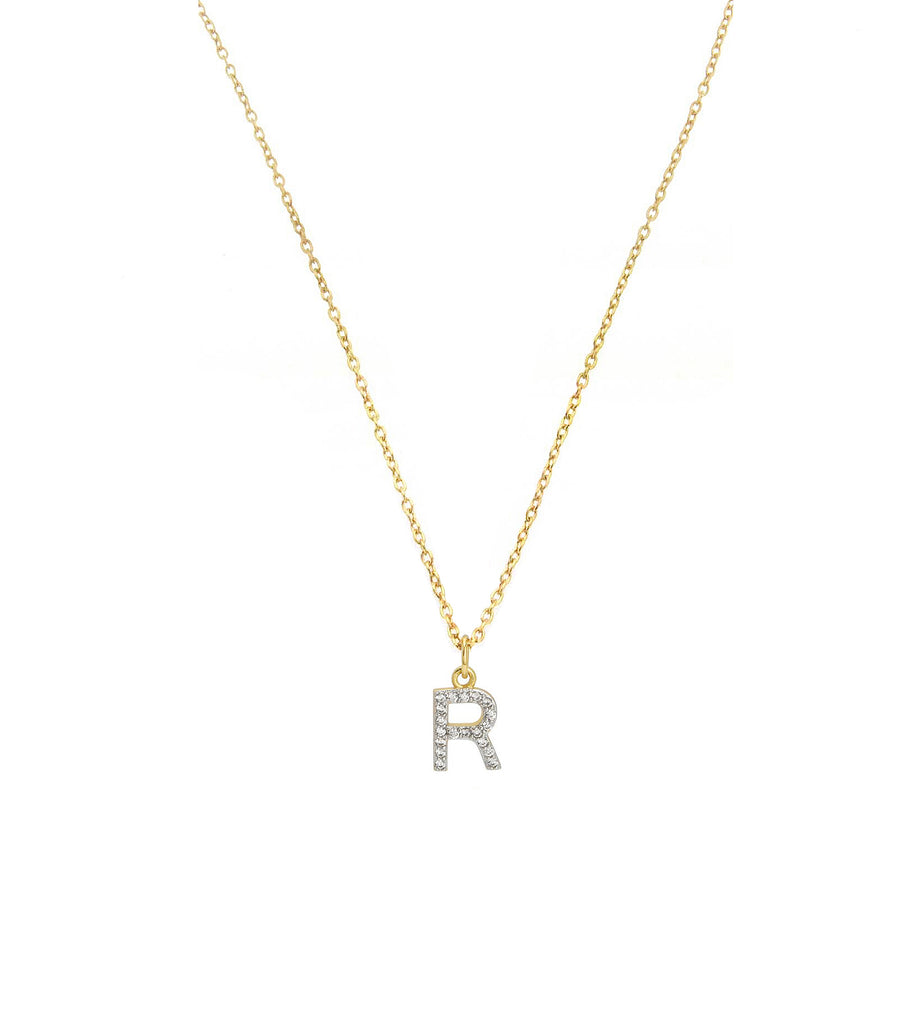 Initial Letter R Necklace