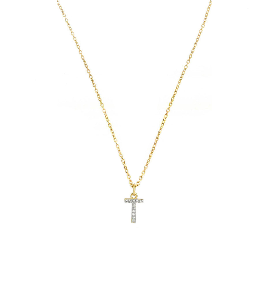 Initial Letter T Necklace