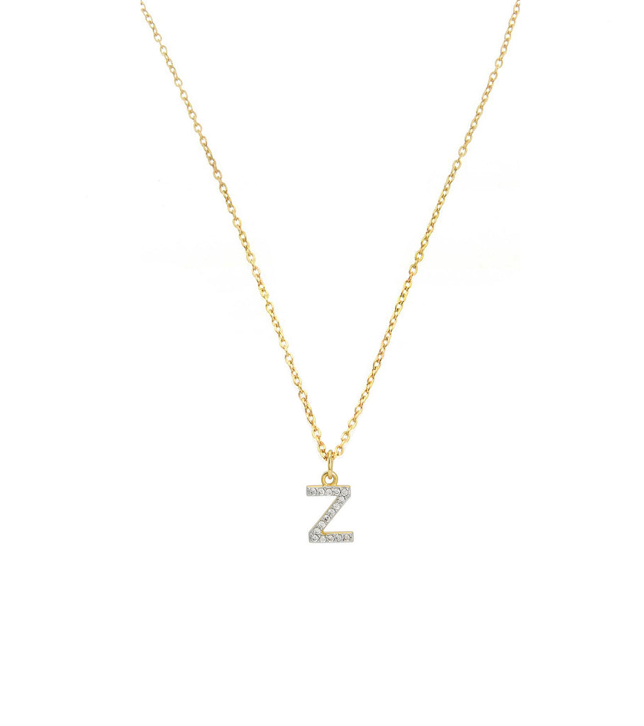 Initial Letter Z Necklace