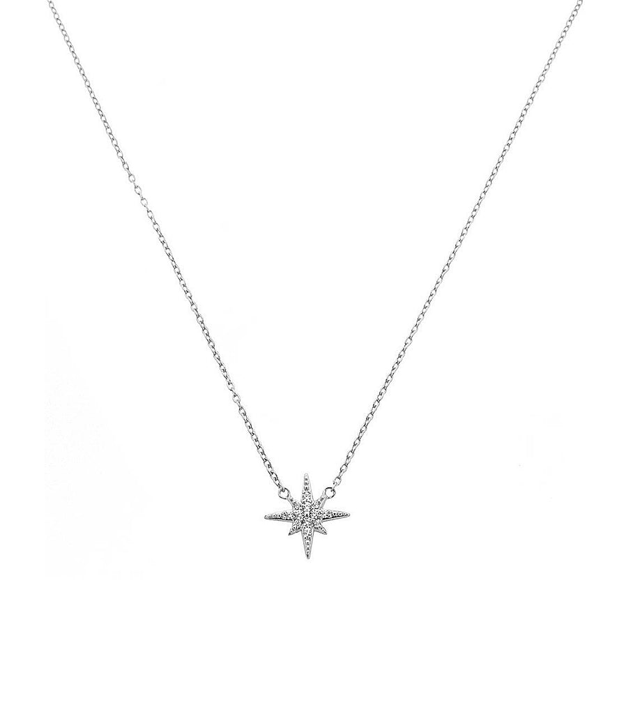 Pave Starburst Necklace N2950