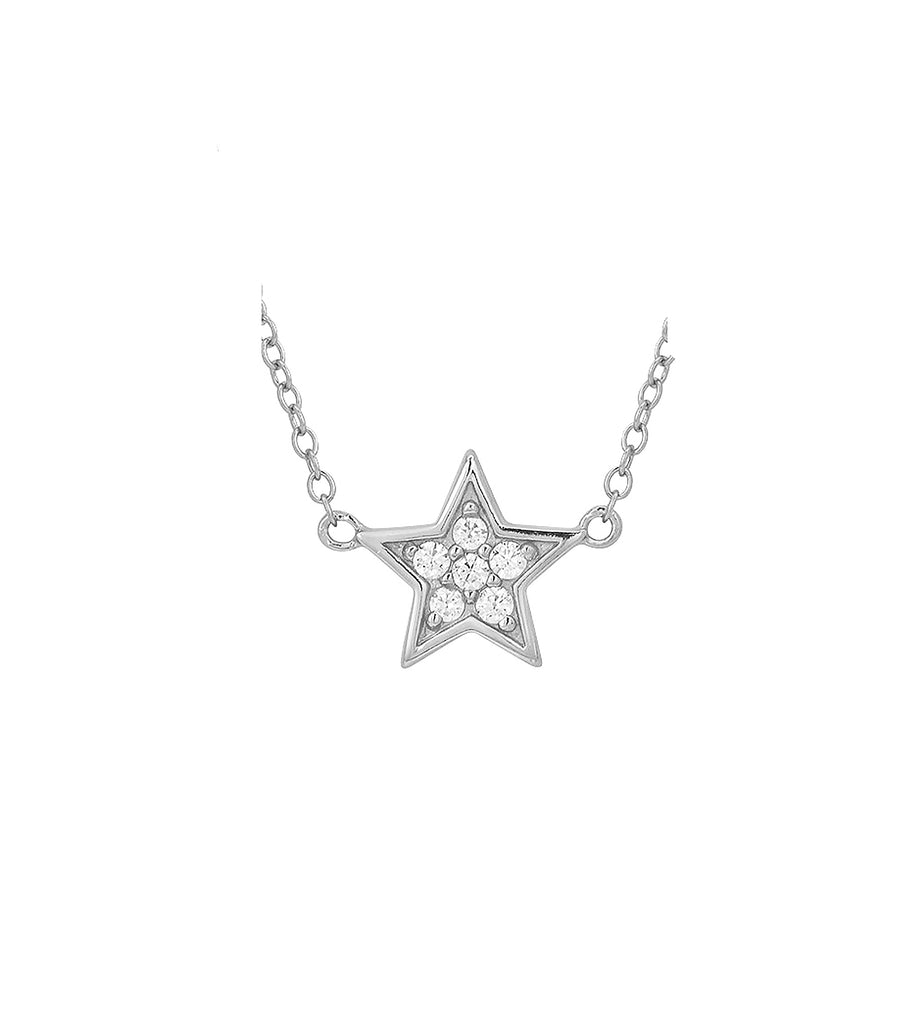 Single Pave Star Necklace