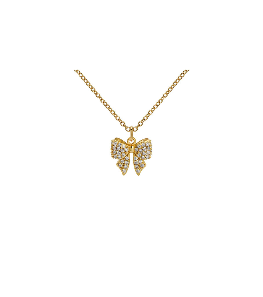 Brass Mini Bow Necklace