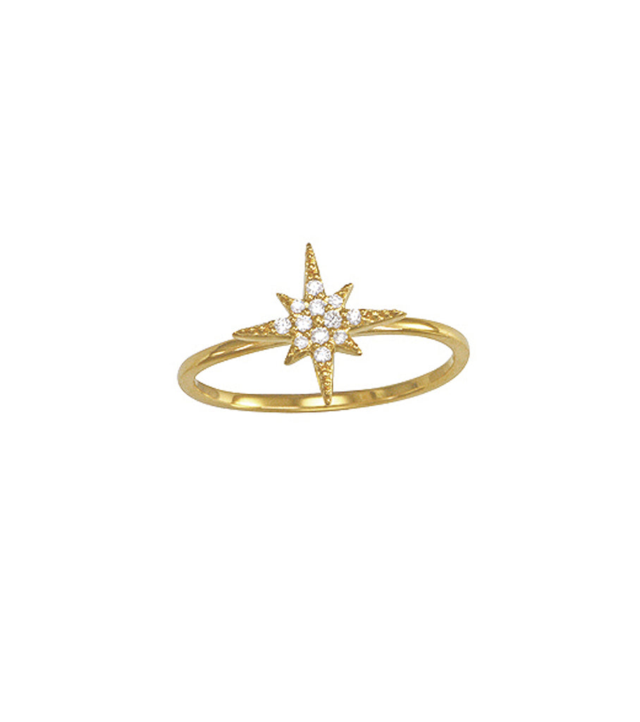 Pave Starburst Ring R2950