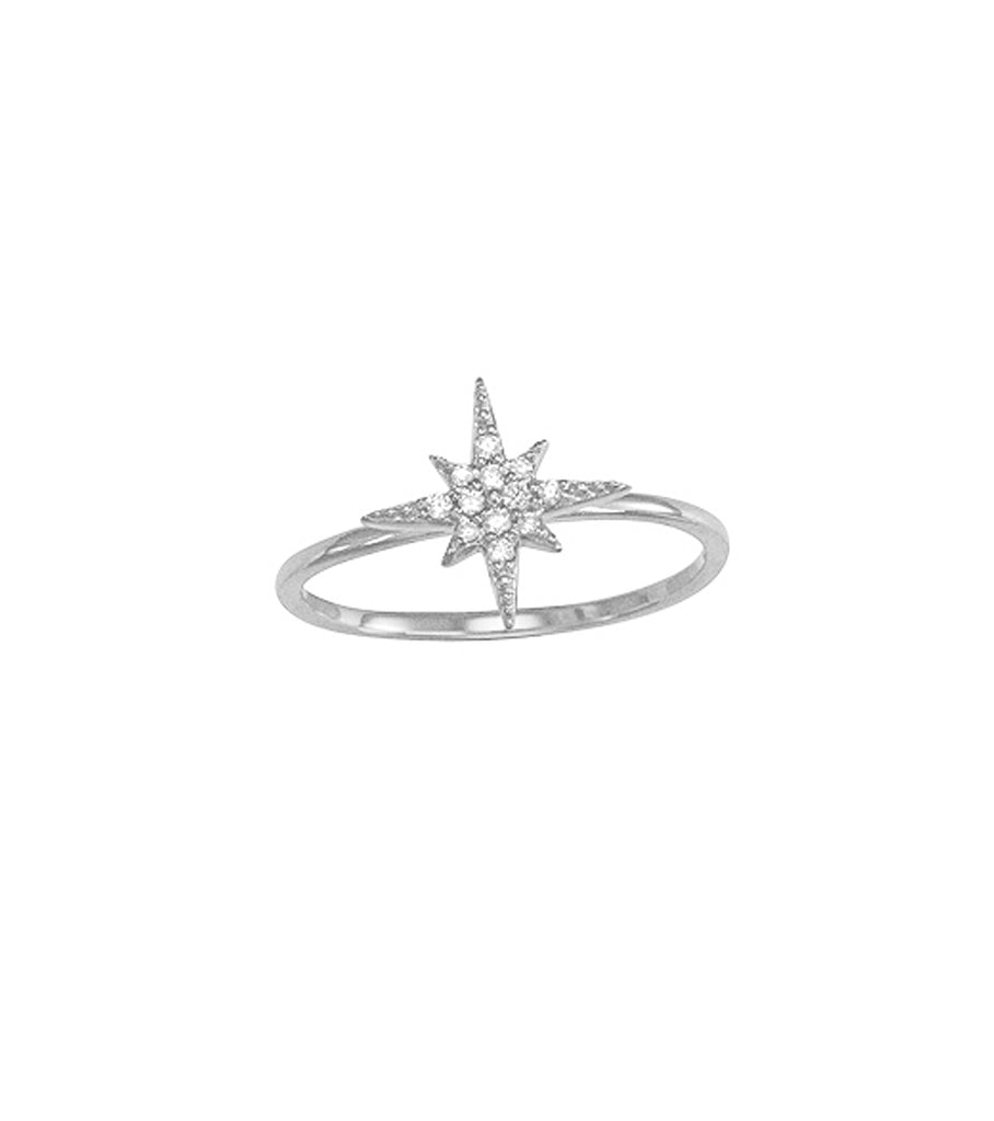 Pave Starburst Ring R2950