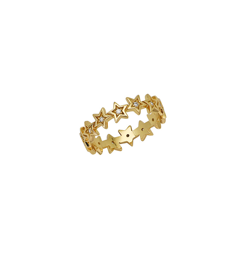 Star Bar Full Stacking Band Ring