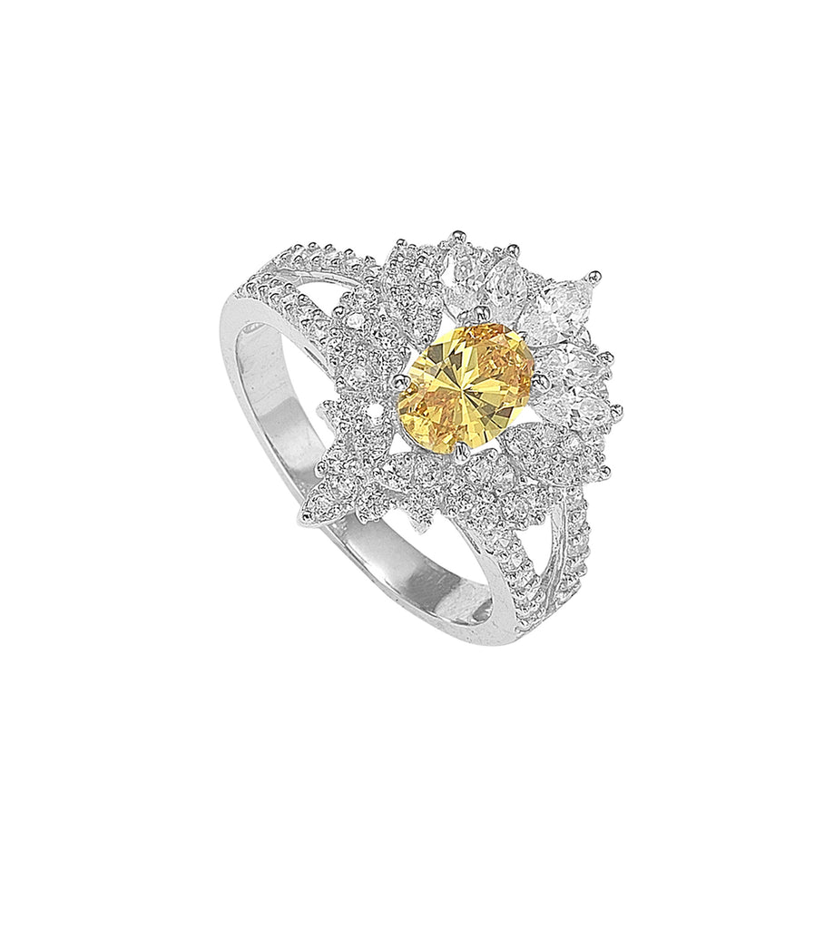 Yellow Oval Ring