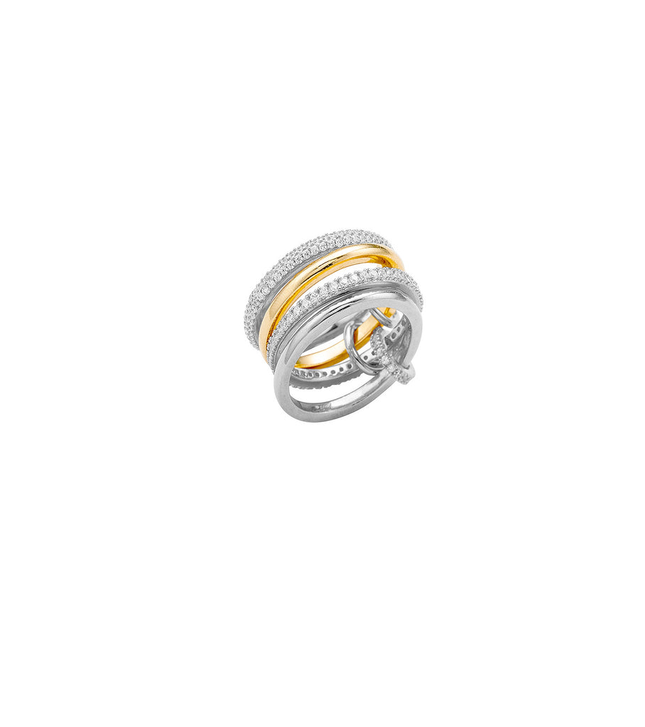 4 Link Band Rings