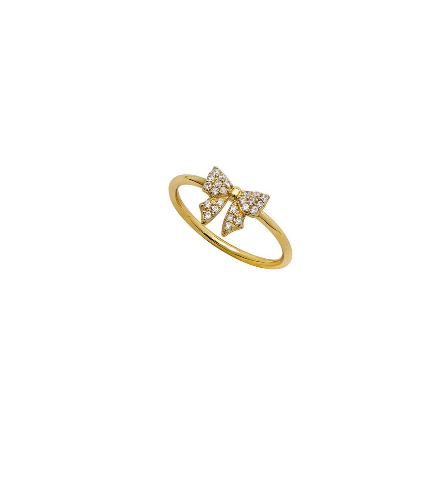 Brass Mini Bow Ring
