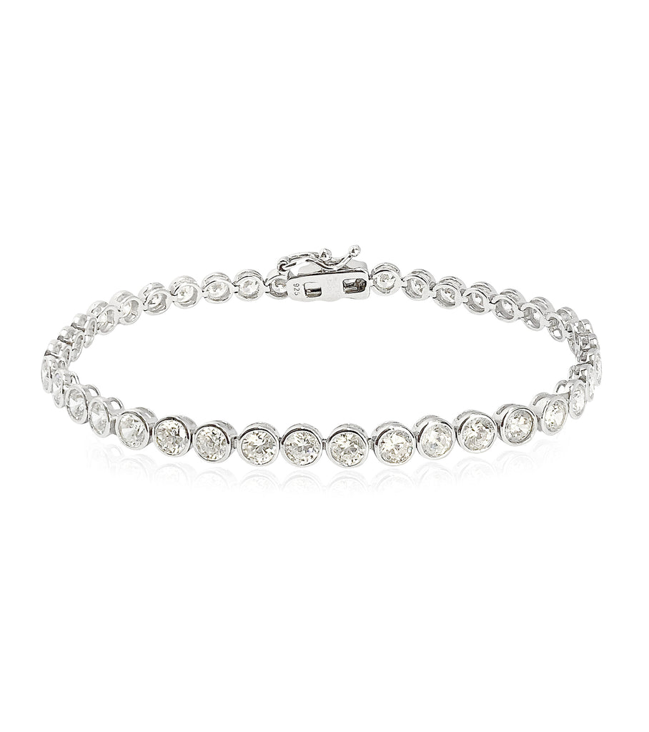 4MM Bezel Set Tennis Bracelet