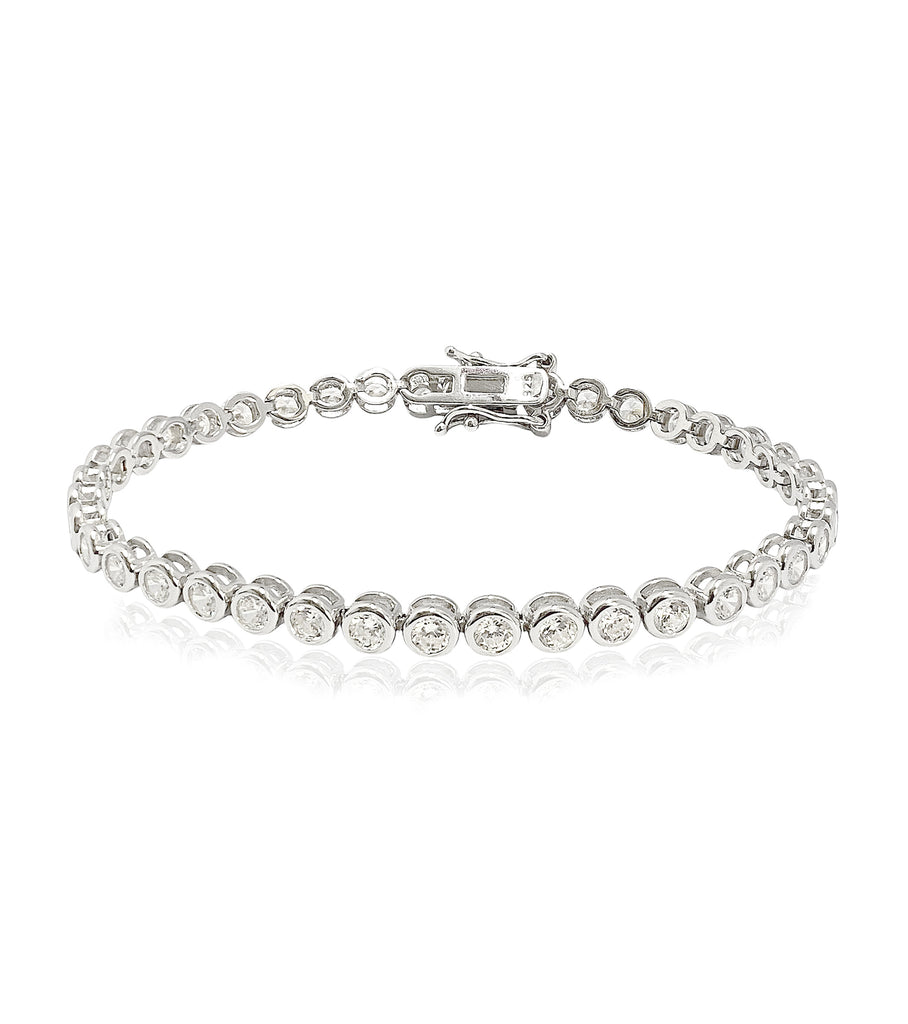 3MM Bezel Set Tennis Bracelet