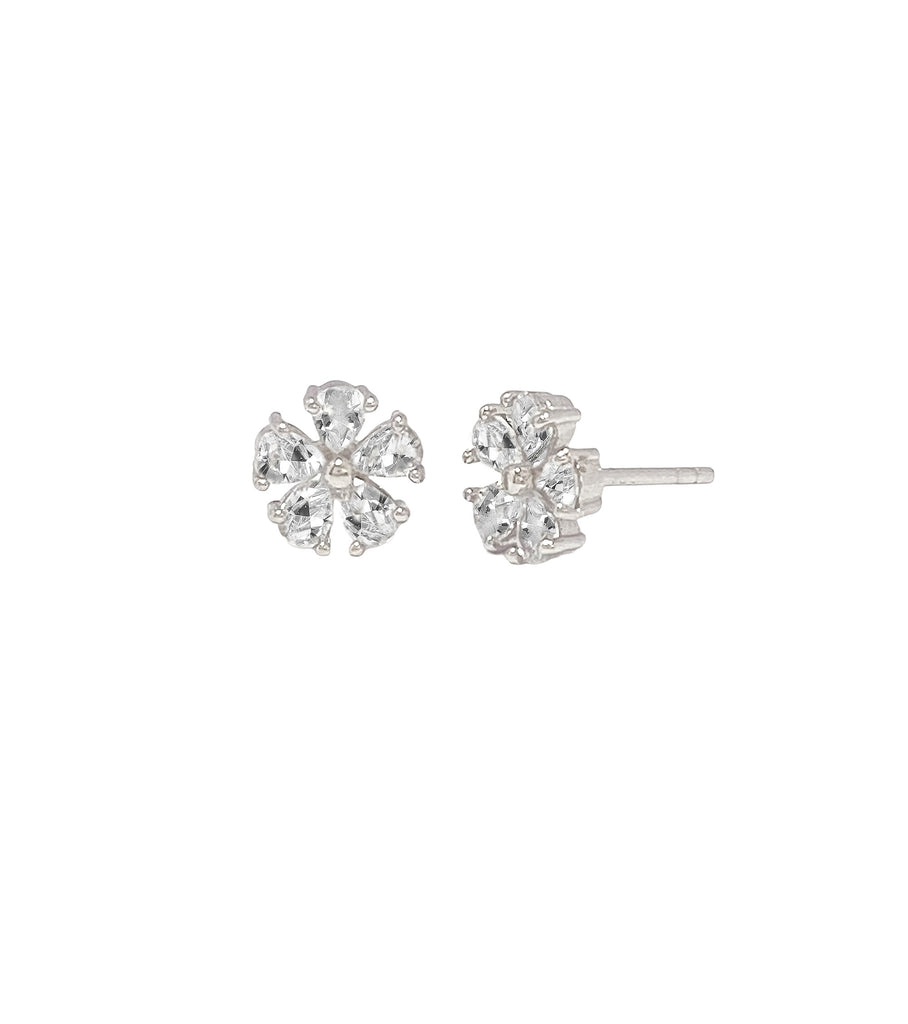 Small CZ Flower Studs