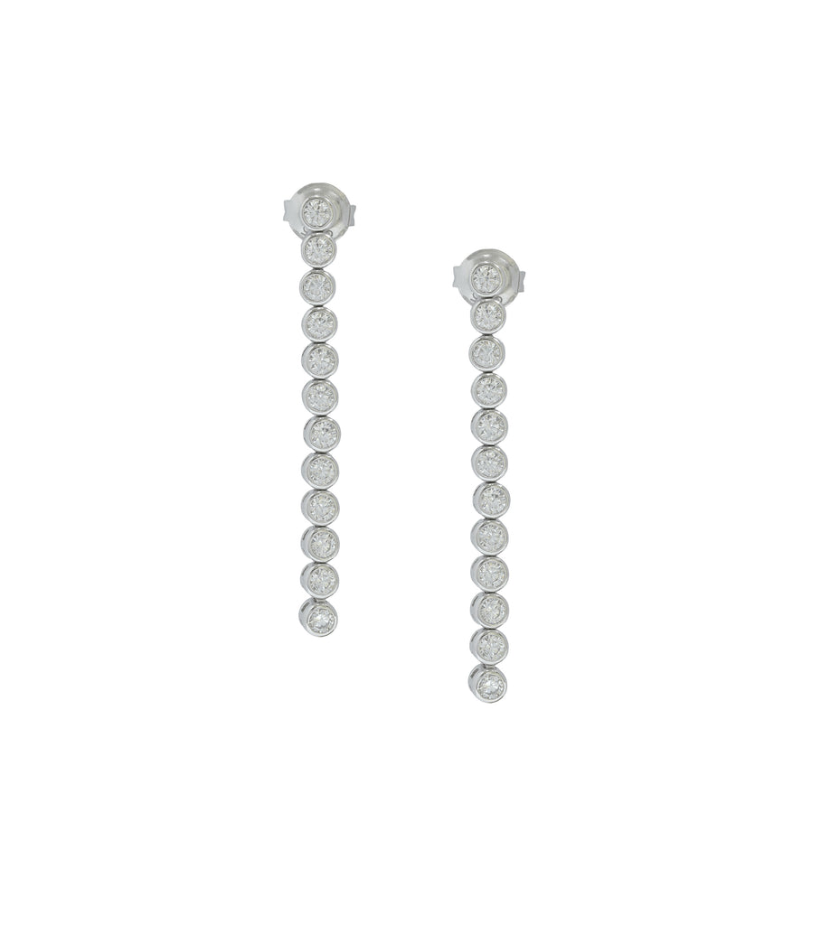 Layered Round CZ Earrings