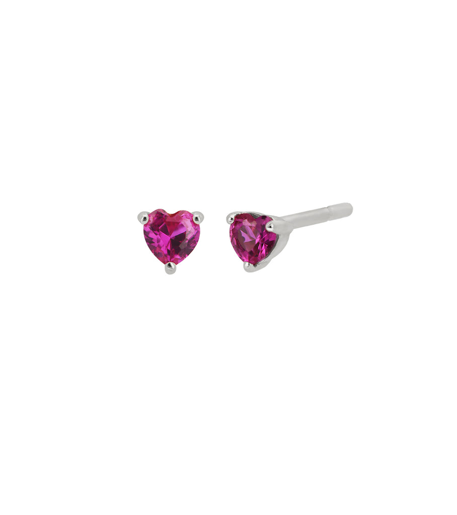 3.5MM Mini Red Heart Studs