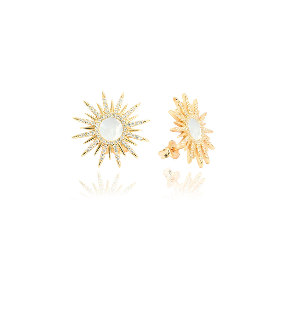 Sunburst Stud Earrings
