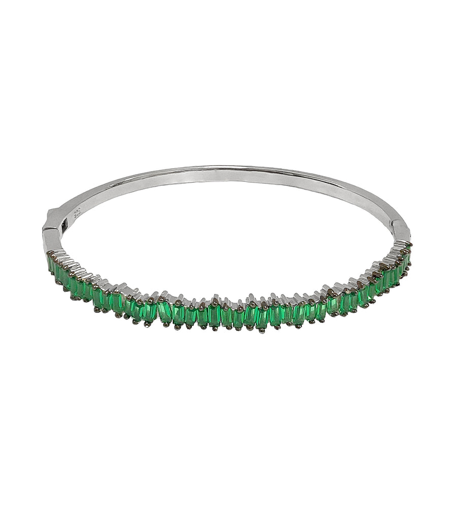 Green Bangle Bracelet