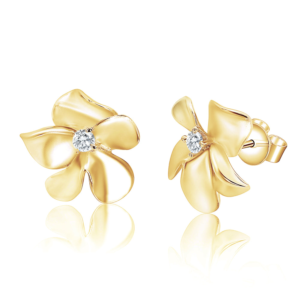 Bloom Earring حلق بتصميم زهرة الكركديه
