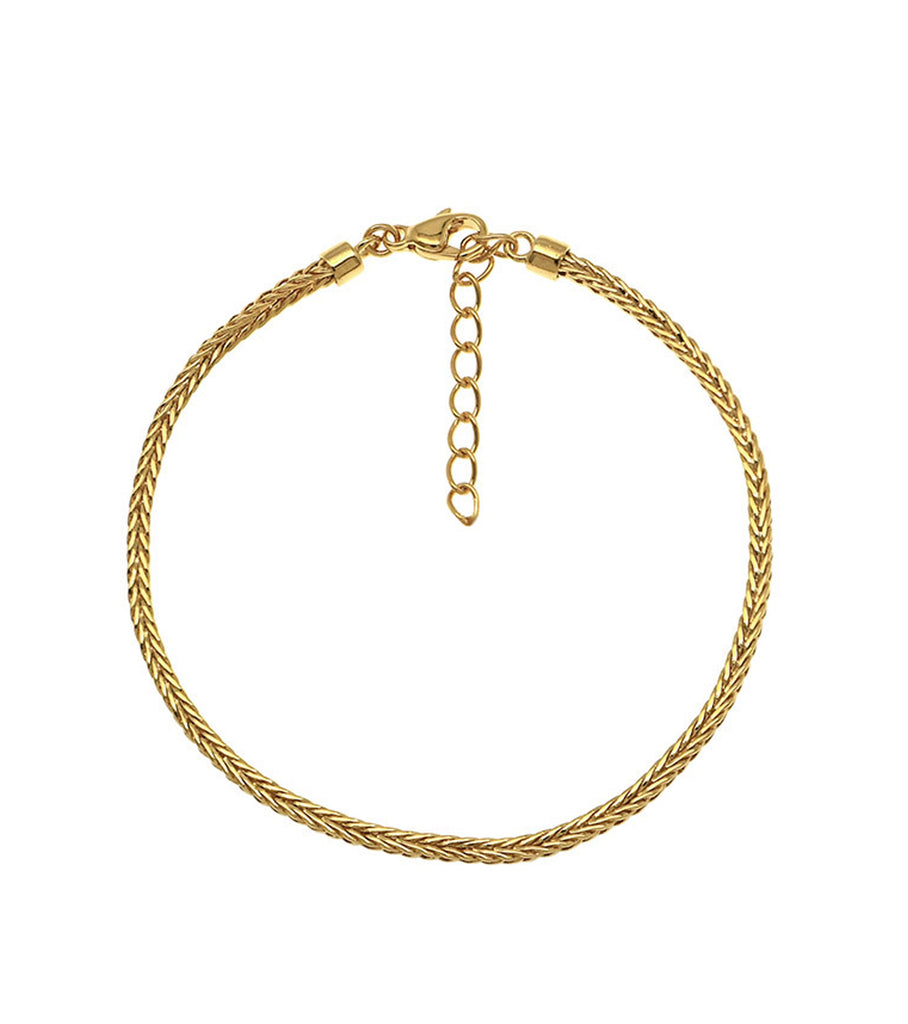 Brass Thick Plain Anklet