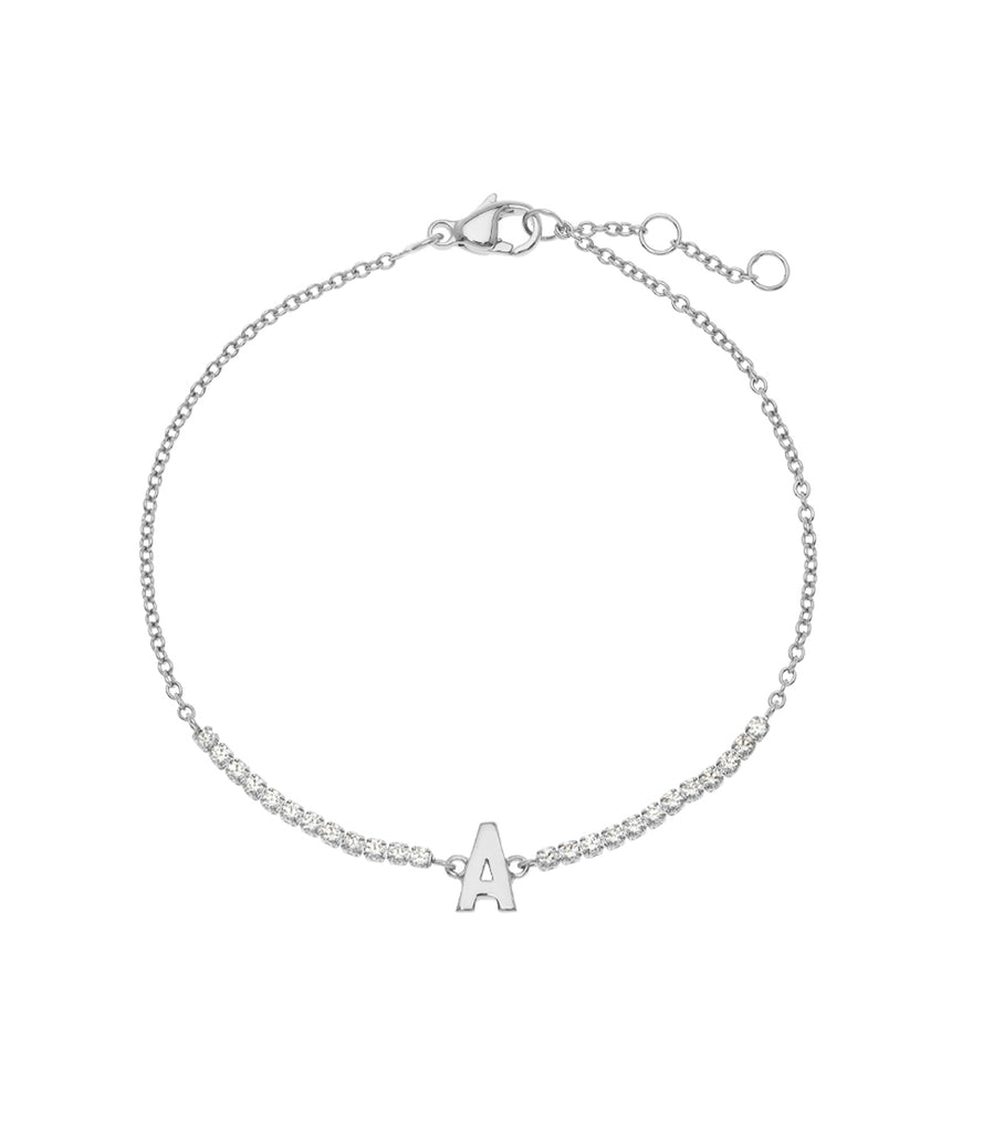 Letter A Tennis chain Bracelet